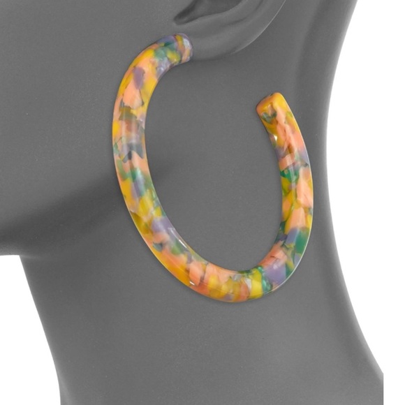 Lele Sadoughi Jewelry - Lele Sadoughi “Oversized Broadway Hoop”